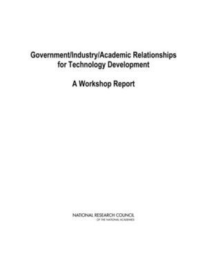 cover image of Government/Industry/Academic Relationships for Technology Development